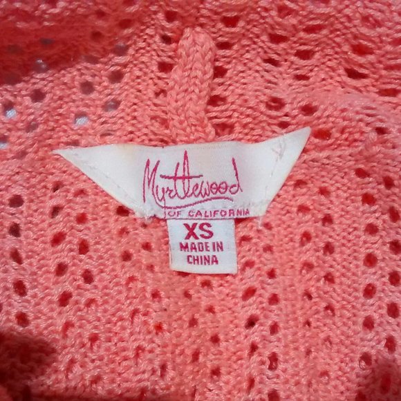 Modcloth Myrtlewood Coral Cardigan, Size XS, Pre-Owned - Not on Modcloth Anymore - Picture 7 of 7